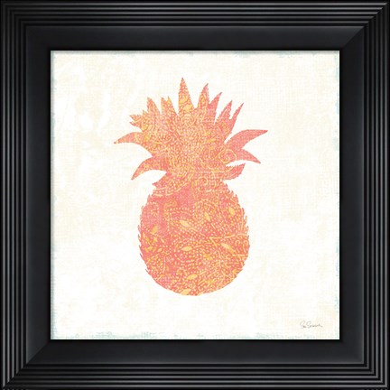 Framed Flamingo Tropicale X Pink and Orange Print