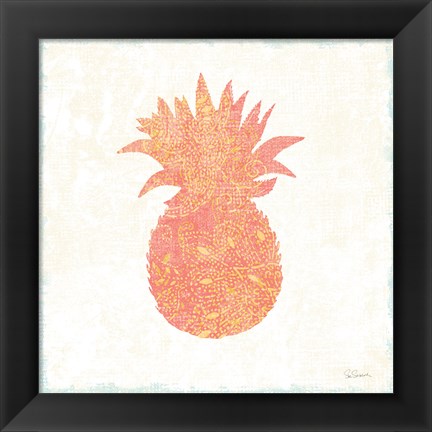 Framed Flamingo Tropicale X Pink and Orange Print