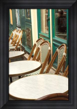 Framed Monmartre Cafe Crop Print