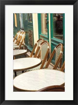 Framed Monmartre Cafe Crop Print