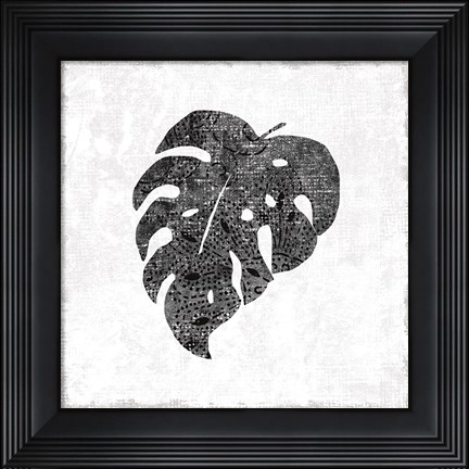 Framed Flamingo Tropicale VIII BW Print