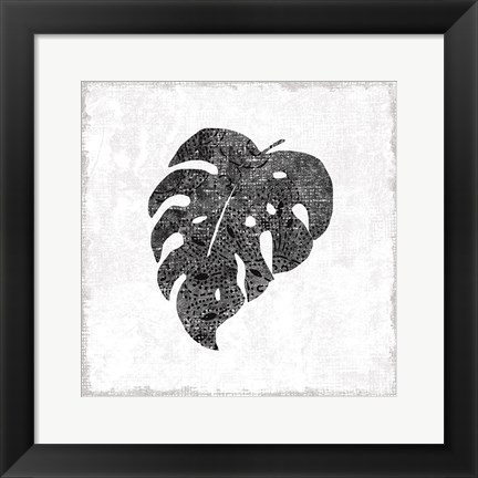 Framed Flamingo Tropicale VIII BW Print