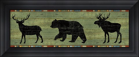 Framed Lake Lodge XIII Print