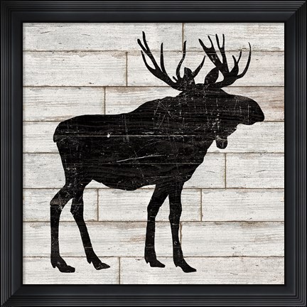 Framed Lake Lodge I Neutral no Words Print