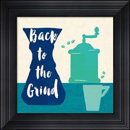 Framed Linen Coffee IV Light Print