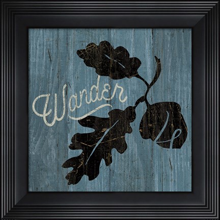 Framed Lake Lodge XI Blue Print