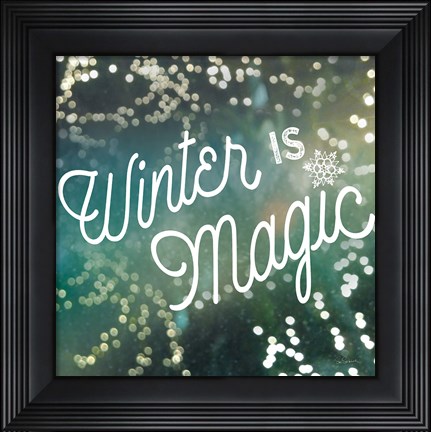 Framed Sparkle Lights II Print