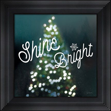 Framed Sparkle Lights I Print
