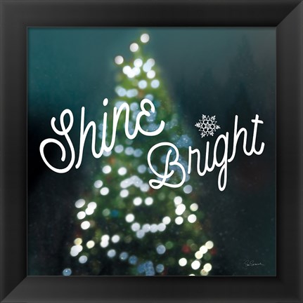 Framed Sparkle Lights I Print