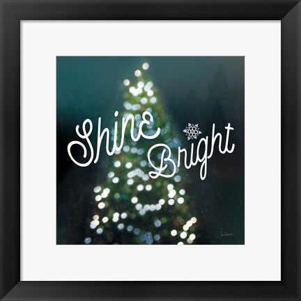 Framed Sparkle Lights I Print