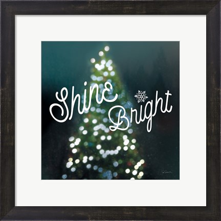 Framed Sparkle Lights I Print