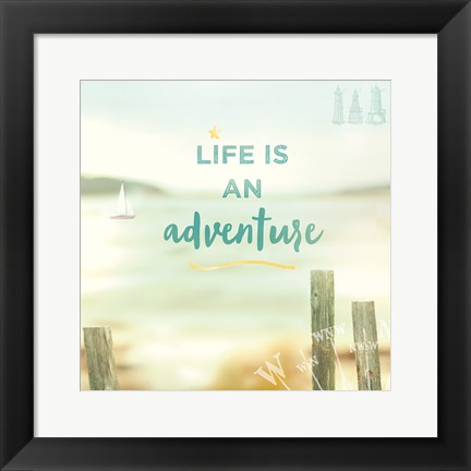 Framed Sailboat Cove Print