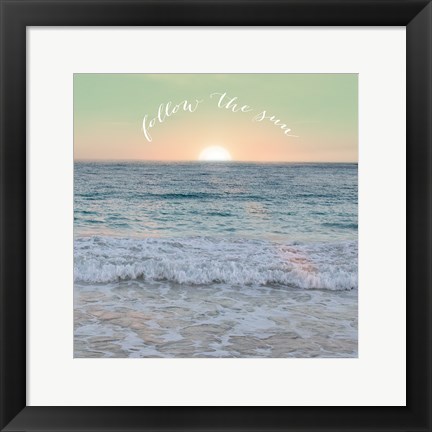 Framed Sunrise Dock Inspiration Print