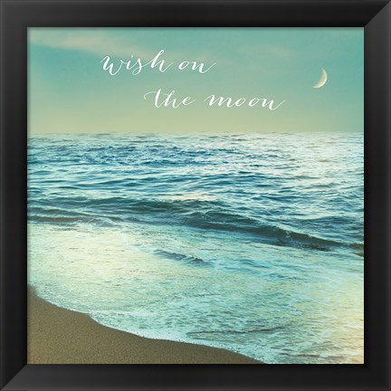 Framed Moonrise Beach Inspiration Print