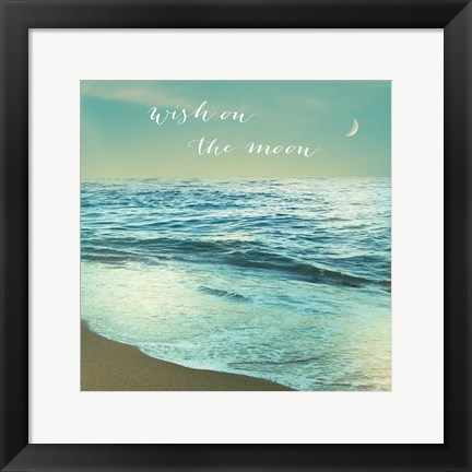 Framed Moonrise Beach Inspiration Print