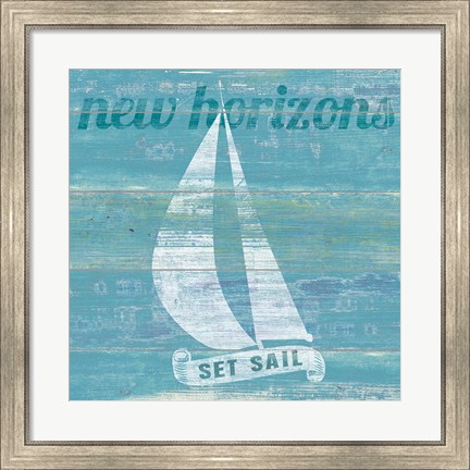 Framed Drift Sailboat Print