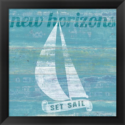 Framed Drift Sailboat Print