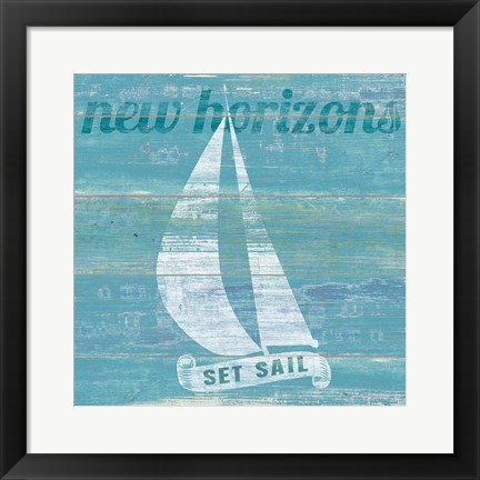 Framed Drift Sailboat Print