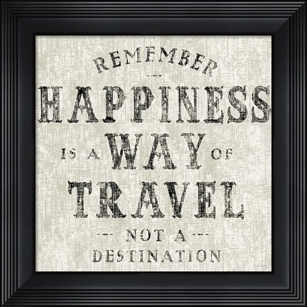 Framed Rustic Inspiration I Light Print
