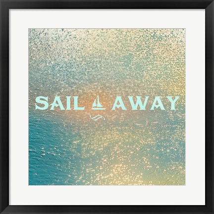Framed Sparkling Sea II Print