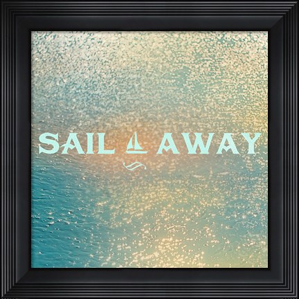 Framed Sparkling Sea II Print