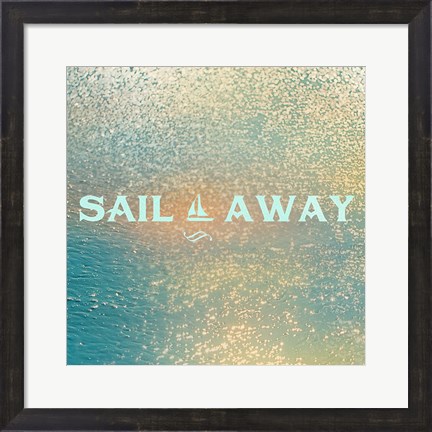 Framed Sparkling Sea II Print