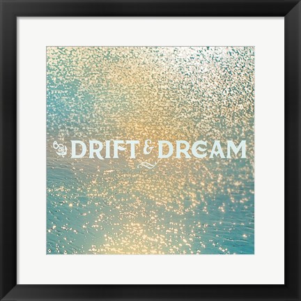 Framed Sparkling Sea III Print