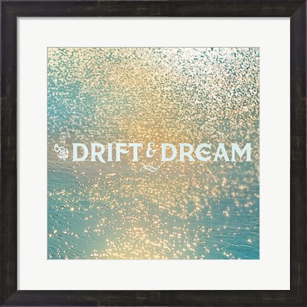 Framed Sparkling Sea III Print