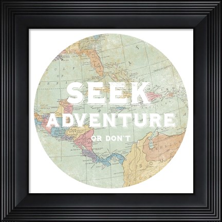 Framed Hemisphere II Print