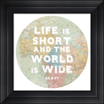 Framed Hemisphere IV Print