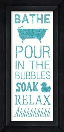 Framed Hand Towel Bath Print