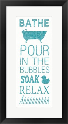 Framed Hand Towel Bath Print
