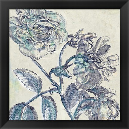 Framed Belle Fleur I Print