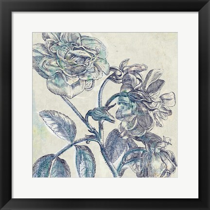 Framed Belle Fleur I Print
