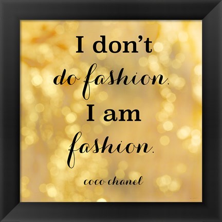 Framed Fashion Quotes III Print