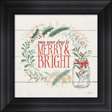 Framed Seasons Greetings II Print
