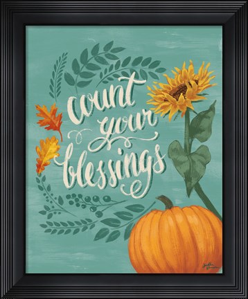 Framed Harvest Delight IV No Wood Print
