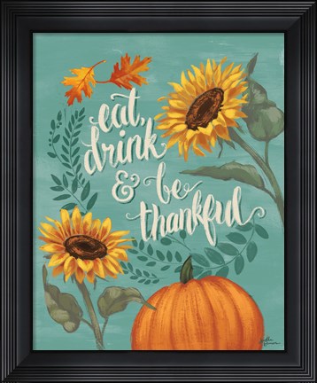 Framed Harvest Delight II No Wood Print
