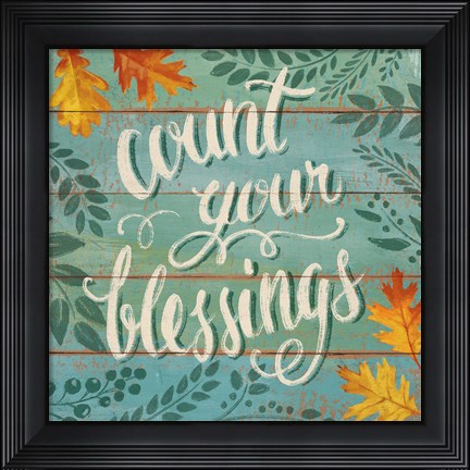 Framed Harvest Delight VII Print