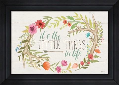 Framed Rustic Bloom I Print