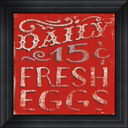Framed Farmers Market XII Print