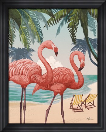 Framed Welcome to Paradise VIII Print