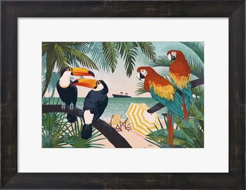 Framed Welcome to Paradise VI Print