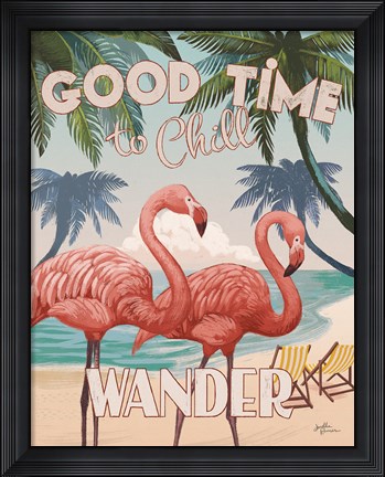 Framed Welcome to Paradise III Print