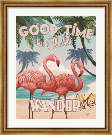 Framed Welcome to Paradise III Print