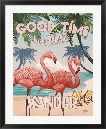 Framed Welcome to Paradise III Print