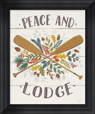 Framed Peace and Lodge IV v2 Print