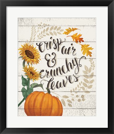 Framed Harvest Delight III on White Print
