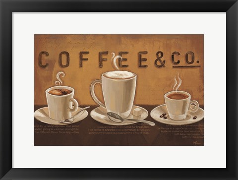 Framed Coffee and Co VI Print