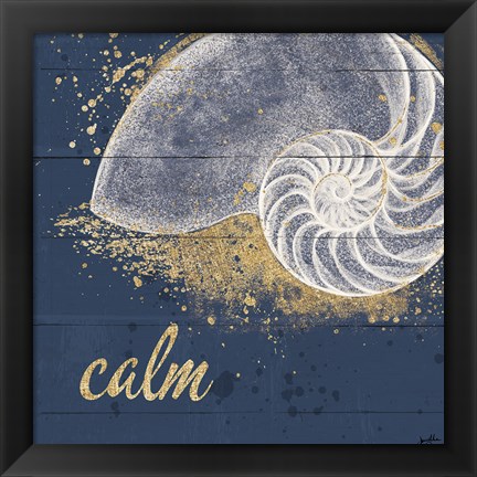 Framed Calm Seas IX Print